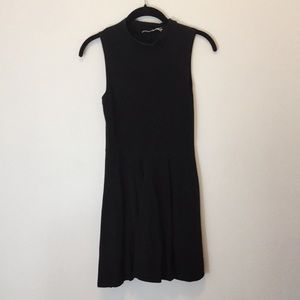 black high neck dress